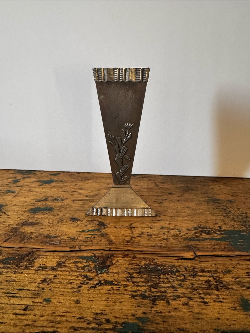 Decorative Metal Vase Pewter?